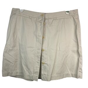Lizsport Beige Button-Front Skort Women’s Size 14